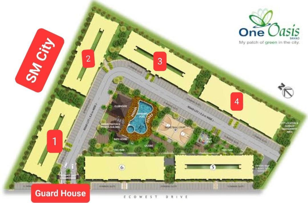 Ri'S One Oasis W Free Pool Back Of Sm City Mall Davao Bagian luar foto